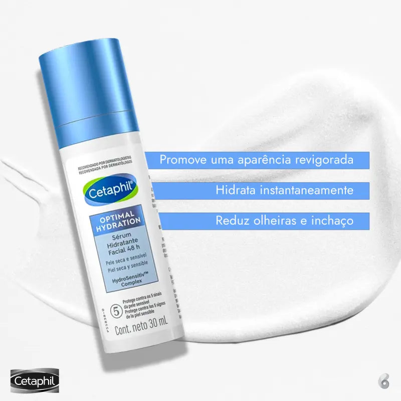 Cetaphil Optimal Hydration 48h com Ácido Hialurônico - Sérum Hidratante Facial 30ml 2