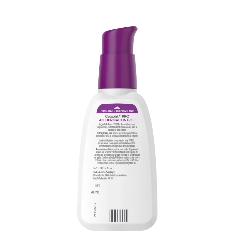 Cetaphil Pro AC Dermocontrol Pele Oleosa - Loção Hidratante Facial 118ml 2
