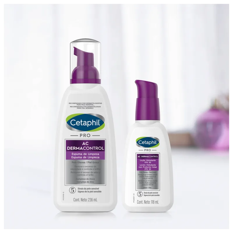 Cetaphil Pro AC Dermocontrol Pele Oleosa - Loção Hidratante Facial 118ml 3